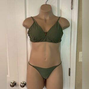 Sage, green bikini
